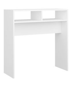 Tavolo Consolle Bianco 78x30x80 cm in Truciolato