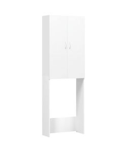 Mobile per Lavatrice Bianco 64x25,5x190 cm