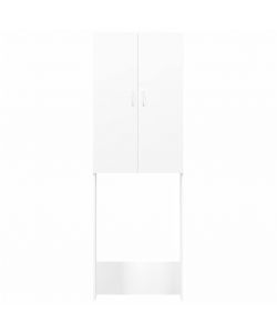 vidaXL Mobile per Lavatrice Bianco 64x25,5x190 cm - Armadio Bagno - Spazio Aggiuntivo - Design Elegante