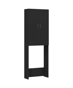 vidaXL Mobile per Lavatrice Nero 64x25,5x190 cm - Spazio Aggiuntivo Bagno