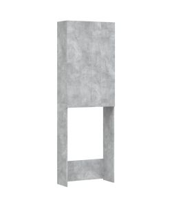 vidaXL Mobile per Lavatrice Grigio Cemento 64x25,5x190 cm - Spazio Aggiuntivo per Bagno - 2 Ante e 3 Scomparti