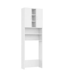 vidaXL Mobile per Lavatrice Bianco 64x25,5x190 cm - Spazio Aggiuntivo Bagno
