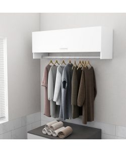 Armadio Bianco 100x32,5x35 cm in Legno Multistrato