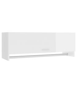Armadio Bianco Lucido 100x32,5x35 cm in Truciolato