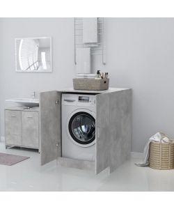 vidaXL Mobile per Lavatrice Grigio Cemento 71x71,5x91,5 cm - Design Elegante - Spazio Aggiuntivo per Bagno