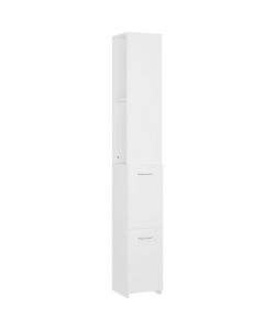 vidaXL Armadietto Bagno - Bianco - 25x26.5x170 cm