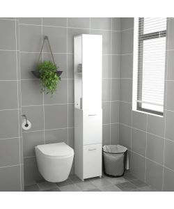 vidaXL Armadietto Bagno - Bianco - 25x26.5x170 cm