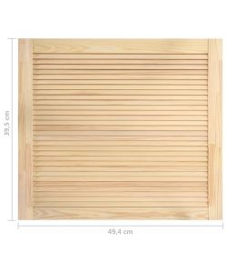 Anta a Lamelle in Legno Massello di Pino 39,5x39,4 cm