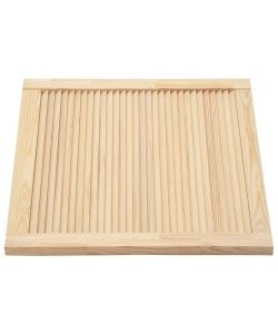 Ante a Lamelle 2 pz in Legno Massello di Pino 39,5x49,4cm
