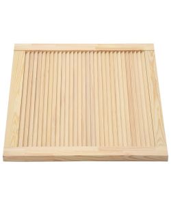 Ante a Lamelle 2 pz in Legno Massello di Pino 39,5x59,4 cm