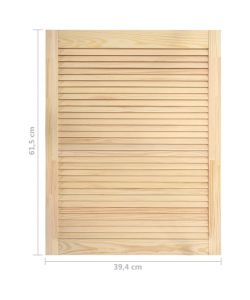 Anta a Lamelle in Legno Massello di Pino 61,5x39,4 cm