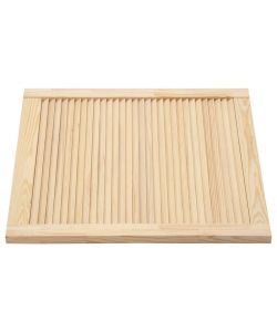 Anta a Lamelle in Legno Massello di Pino 61,5x59,4 cm