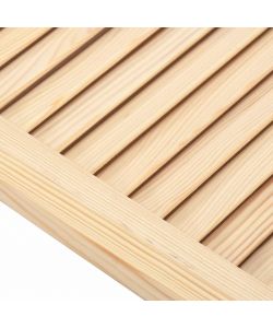 Ante a Lamelle 2 pz in Legno Massello di Pino 61,5x59,4 cm