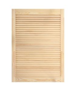 Ante a Lamelle 2 pz in Legno Massello di Pino 69x39,4 cm