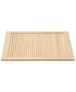 Ante a Lamelle 2 pz in Legno Massello di Pino 69x39,4 cm