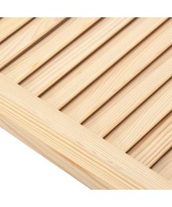 Ante a Lamelle 2 pz in Legno Massello di Pino 69x39,4 cm