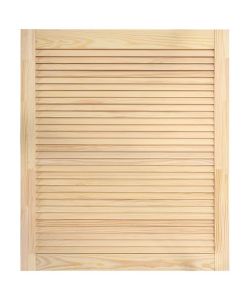 Ante a Lamelle 2 pz in Legno Massello di Pino 69x59,4 cm
