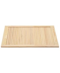 Ante a Lamelle 2 pz in Legno Massello di Pino 99,3x59,4 cm
