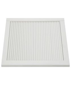 Ante a Lamelle 2 pz Legno Massello di Pino Bianche 39,5x59,4 cm