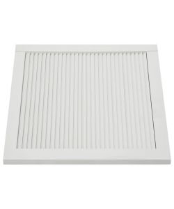 Ante a Lamelle 4 pz Legno Massello di Pino Bianche 39,5x59,4 cm