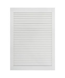 Ante a Lamelle 2 pz in Legno Massello di Pino Bianche 69x39,4cm
