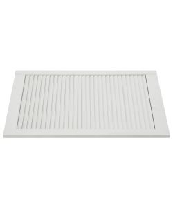 Ante a Lamelle 2 pz in Legno Massello di Pino Bianche 69x39,4cm