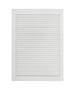 Ante a Lamelle 4 pz in Legno Massello di Pino Bianche 69x39,4cm