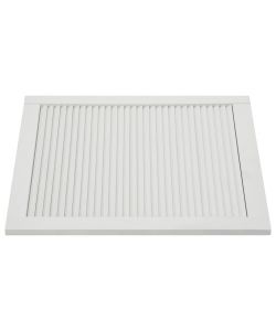 Ante a Lamelle 2 pz in Legno Massello di Pino Bianche 69x59,4cm