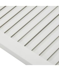 Ante a Lamelle 4 pz Legno Massello di Pino Bianche 99,3x49,4 cm