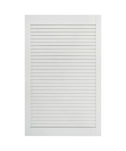 Ante a Lamelle 2 pz Legno Massello di Pino Bianche 99,3x59,4 cm