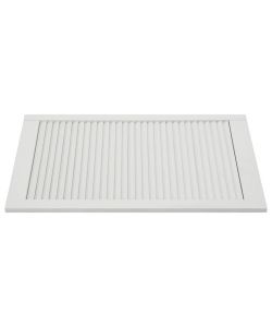 Ante a Lamelle 2 pz Legno Massello di Pino Bianche 99,3x59,4 cm