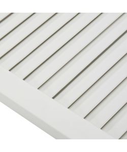 Ante a Lamelle 2 pz Legno Massello di Pino Bianche 99,3x59,4 cm