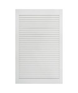 Ante a Lamelle 4 pz Legno Massello di Pino Bianche 99,3x59,4 cm