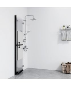 Parete per Doccia Walk-in Pieghevole in Vetro ESG 70x190 cm