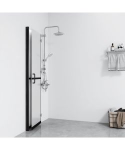 Parete per Doccia Walk-in Pieghevole in Vetro ESG 90x190 cm