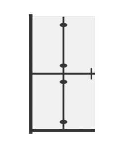 Parete per Doccia Walk-in Pieghevole in Vetro ESG 100x190 cm