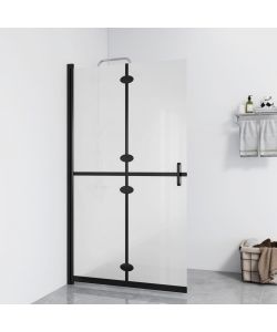 Parete per Doccia Walk-in Pieghevole in Vetro ESG 110x190 cm