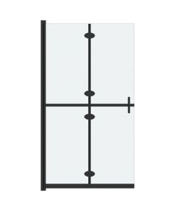 Parete per Doccia Walk-in Pieghevole in Vetro ESG 120x190 cm