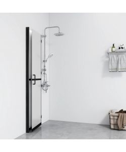 Parete per Doccia Walk-in Pieghevole in Vetro ESG 120x190 cm