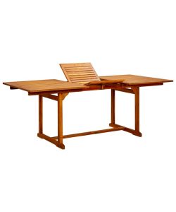 Tavolo da Pranzo per Esterni (150-200)x100x75cm Massello Acacia 316564