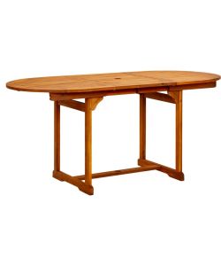 Tavolo da Pranzo per Esterni (120-170)x80x75 cm in Legno Acacia 316567