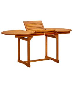 Tavolo da Pranzo per Esterni (120-170)x80x75 cm in Legno Acacia 316567