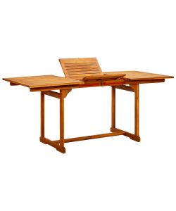 Tavolo da Pranzo per Esterni (120-170)x80x75 cm in Legno Acacia 316568
