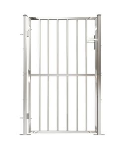 Cancello da Giardino 100x150 cm in Acciaio Inossidabile 316852