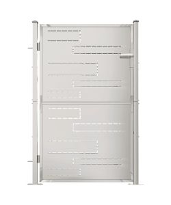 Cancello da Giardino 100x150 cm in Acciaio Inossidabile 316857