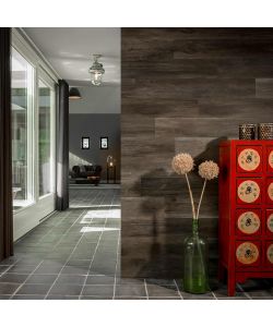 WallArt Pannelli Effetto Rovere Duro GL-WA33 30 pz Rovere Nero Carbone