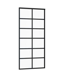 Porta Scorrevole con Kit Montaggio Vetro ESG Alluminio 90x205cm