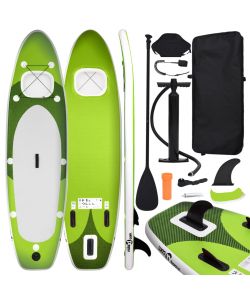 Set Tavola SUP Gonfiabile Verde 360x81x10 cm