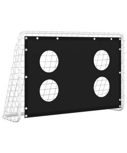 Rete da Allenamento per Porta da Calcio in Acciaio 184x61x122cm