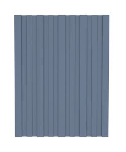 Pannelli da Tetto 12 pz in Acciaio Zincato Grigio 60x45 cm